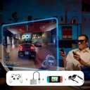 USB C to AR Glasses and Charging Adapter, Charge and Play, Compatible 100W PD Fast Charging for DJI RC 2, Switch OLED, Steam Deck Connected Viture/Rokid/Xreal AR Glasses 1080P 120Hz/4K 60Hz