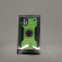 IKAZZ for Galaxy A51 4G Case with Screen Protector,Dual Layer Soft Flexible TPU and Hard PC Anti-Slip Full-Body Rugged Protective Phone Cover with Kickstand Green