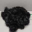 100 Feet Black Tinsel Garland Christmas Foil Tinsel Garland Decoration Metallic Banner Wall Hanging Streamers for Christmas Tree Birthday Party Decorations (3.54" x 100', Black)