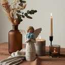 3 x Sympathy Gifts for Loss of Mom, Faceless Angel Statue,Angel Figurine Memorial Gift for Loss of Loved One, in Memory of Mom Gift, Bereavement Remembrance Angel Statue for Grandmother (Blue)