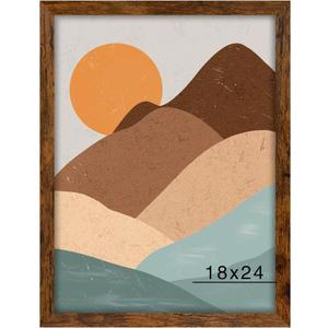 Brown 18x24 Picture Frame for Wall Decor Display, 1 Pack