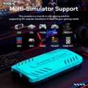 UWDFH Retro Gaming Console, 2026 Gaming Stick Pro, 50000 Games -128GB, 4k HDMI Output, and 2.4GHz Wireless Controller, 48 Classic Emulators, Plug and Play Video Games for TV (Blue) (Blue)