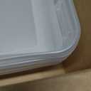 Rubbermaid Cleverstore 42 Quart Stackable Plastic Storage Bin with Lids for Garage, Closet, and Classroom, Clear, 4 Pack
