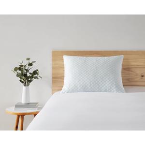 Simmons Memory Foam Cluster Pillow, Standard/Queen, White