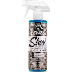 Chemical Guys Streak Free Glass and Window Cleaner - Works on Glass, Windows, Mirrors, and Screens, Ammonia-Free and Safe on Tinted Windows, for Cars, Trucks, SUVs, and Home Use - 16 oz