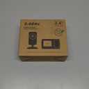 Baby Monitor with Camera and Audio, Video Baby Monitor No WiFi Night Vision 2.4" LCD Screen Portable Baby Camera Monitor Alarm Lullaby Temperature Sensor and 1000ft, Ideal for Baby/Elderly/Pet