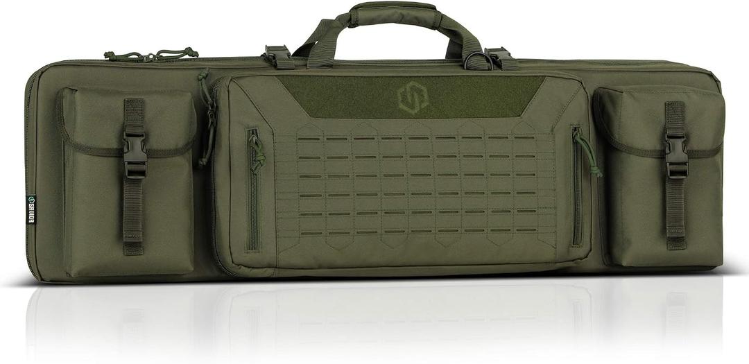 Savior Equipment Urban Warfare Tactical Double Long Gun Bag Case Backpack w/Pistol Handgun