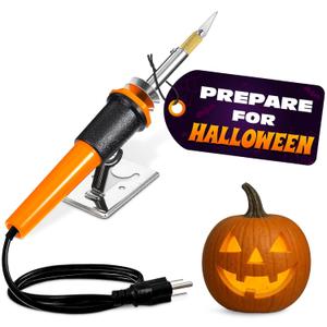 30W Electric Hot Knife Cutting Tool  Fast Heating Plastic Cutter Tool for Foam, Resin, Mesh | Includes 10 Blades, 2 Blade Holders, 1 Wood Burning Tip & Stand | Pumpkin Carving Kit for Craft Projects