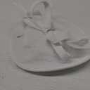 BABEYOND Tea Party Fascinator Kentucky Hat Fascinator Cocktail Pillbox Hat Derby Headband (White)