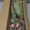 VIERENA 12 Pcs Faux Silk Peony Artificial Flowers for Vase -27", Bulk Fake Peonies Branches with Stems for DIY Bouquet Centerpieces Wedding Fillers Arrangements Shower Decorations (Warm Pink)