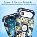 Hocase Heavy Duty Case for iPhone Air 6.5"", Blue Butterflies