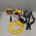 Metal Detector for Adults (German Patent 2024), Professional Metales Detectors with LCD Display, High Accuracy, Waterproof, Pinpoint, 5 Modes, 10" Coil, Lightweight (Yellow)