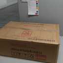 Bathroom Boat Shape Artistic Glass Vessel Sink Free Black Faucet and Pop-up Drain Set, Blue