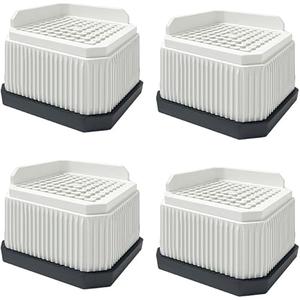 Eloslos 4 Pack Stackable Treadmill Incline Riser Blocks, Height Lift for Leveling & Uphill Training, Heavy Duty Support up to 4000 lbs, for Gym and Home Use