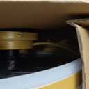 KDG 19.7" Gold Low Profile Ceiling Fans with Light, Bedroom Fan Lighting