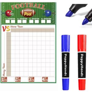 Football Pool Poster, Football Party Decorations, 27.95X19.02 Inch, in Pool Football Poster for Football Games & Tailgate Party| Football Party Supplies for Birthday Decorations