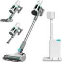HAUSHOF Cordless Vacuum Cleaner with Auto Empty Station, 250W Motor, HEPA Filter, Anti-Tangle Brushroll, Stick Vacuum for Pet Hair, Hardwood Floors, Carpets