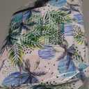 PIG PIG GIRL Beach Bags for Women, Waterproof Sandproof Swim Pool Bag with with Dry Wet Seperated Pocket Lightweight Tote Bag for Girls with Utility Slots Travel Overnight Bag, White Coconut Palm