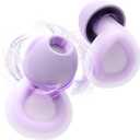 LC-dolida Aura Pro Sleep Earplugs, 38dB Higher Noise Reduction - Ultra-Soft Silicone for Snoring & Noise Blocking, Skin-Safe Custom Fit, Sleek & Reusable for Travel, Office(Purple)