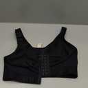 FeelinGirl Post Surgery Compression Bra for Women's Front Closure Bra with Adjustable Straps Wirefree (Medium, Black)