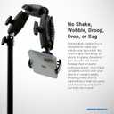 ARKON Mounts Remarkable Creator Pro+Plus Clamp Mount Content Creators & Hobbyists Phone Holder for Filming Secondary Tablet Holder LED Light Solid Clamp Fits Pad, iPhone, and More
