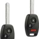 Key Fob Keyless Entry Remote fits 2008 Honda Fit / 2005-2010 Honda Odyssey / 2006-2014 Honda Ridgeline (OUCG8D-380H-A), Set of 2