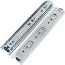 Drawer Slides 12 Inch Ball Bearing Full Extension 3 Section Slide Track Mounting Drawer Runners Slider for Cabinet Home Furniture (Silver 12 Inch)