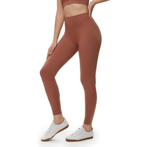 NANJI Seamless Leggings for Women - Scrunch Butt Lifting No Front Seam Mid Waist Squat Proof Active Workout Gym Yoga Pants (Orange, L)