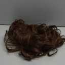 Topcosplay Brown Wigs for Men Short Curly Fluffy Cosplay Halloween Character Costume Wig Layered