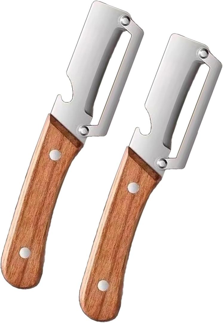 3 x 2pcs 2 in 1 Multi Functional Vegetable Peeler, 2 in 1 Fruit Peeler and Bottle Opener,Sturdy and durable, Suitable for potatoes, vegetables, apples, carrots, etc