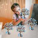 Cinrobiye 30 Set Winter Craft Kit Snowflake DIY Tree Winter Art Craft Ornaments Making Art Crafts for Christmas Holiday Sunday School Classroom Home Preschool Party Activities Favor Decor Supplies