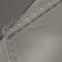 3 Pack Acrylic Serving Trays for Party, 12.9 x 7.1 Inch Scalloped Clear Serving Platter for Food Coffee Tea Snack, Catering Dessert Tray for Cupcake Fruit Party Table Decor (Tray-Clear)