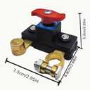 2Pcs Battery Disconnect Switch 12 Volt 24 Volt, High Conductivity Battery Cut Off Switch, Pure Copper Manual Rotary Battery Shut Off Switch for Car Truck RV Boat Power Control