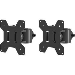 Suptek Single Head and Plate Vesa Pole Monitor Mount Bracket for Suptek Monitor Mount,2 Pack(MD6TB-2) (Black)