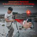 SMALLRIG x Potato Jet TRIBEX SE Hydraulic Tripod, One-Touch Fluid Head for DSLR Cameras, 6kg/13.2lb Load, Max Height 166cm/65in, Lightweight Travel Tripod, Interviews/Wedding/Landscape/Studio/Sports