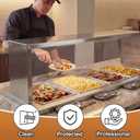 Zonon Sneeze Guard for Restaurant, Stainless Steel Overshelf, 57x10x15 Inch