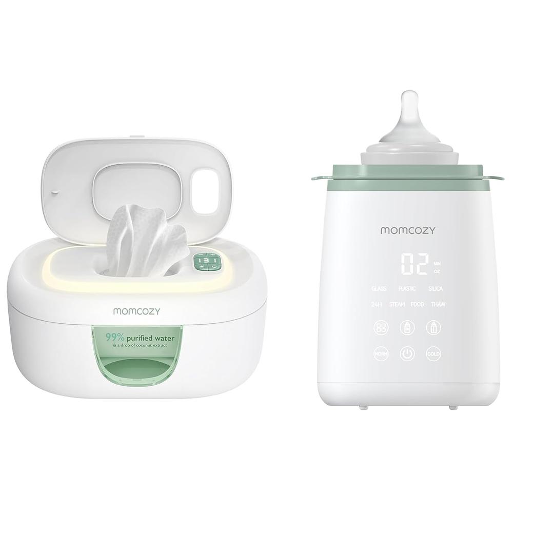 Momcozy Baby Wipe Warmer & Momcozy Bottle Warmer, Fast Bottle Warmers