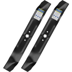 GICOOL 942-0616A Mulching Mower Blades, with 6-Star Hole, Fit for Cub Cadet MTD Troy Bilt Bronco 42" Deck Lawn Mower Replace 942-04308 742-0616A 742-0616 942-0616 742-04126