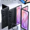 TORRAS Q3 Spin for Samsung Galaxy Z Fold 8 Ultra Case, 360 Magnetic Stand | MIL-Grade Hinge Protection, Compatible with MagSafe, 360 Kickstand, Armor, Shockproof, 2 Screen Protectors, Black