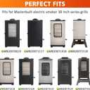 Hisencn Stainless Steels Cooking Grate for Masterbuilt Electric Smoker 30 Inch, 4 Pack 14.6" x 12.2" Grill Grate for Masterbuilt MB20071117 Smoker Grates Replacement Parts