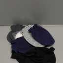 Syhood 6 Pairs Newborn Baby Mittens Cotton No Scratch Infant Gloves Mitten for Baby 0-6 Months Boys Girls (White, Light Grey, Black, Medium Grey, Black Grey, Navy Blue)