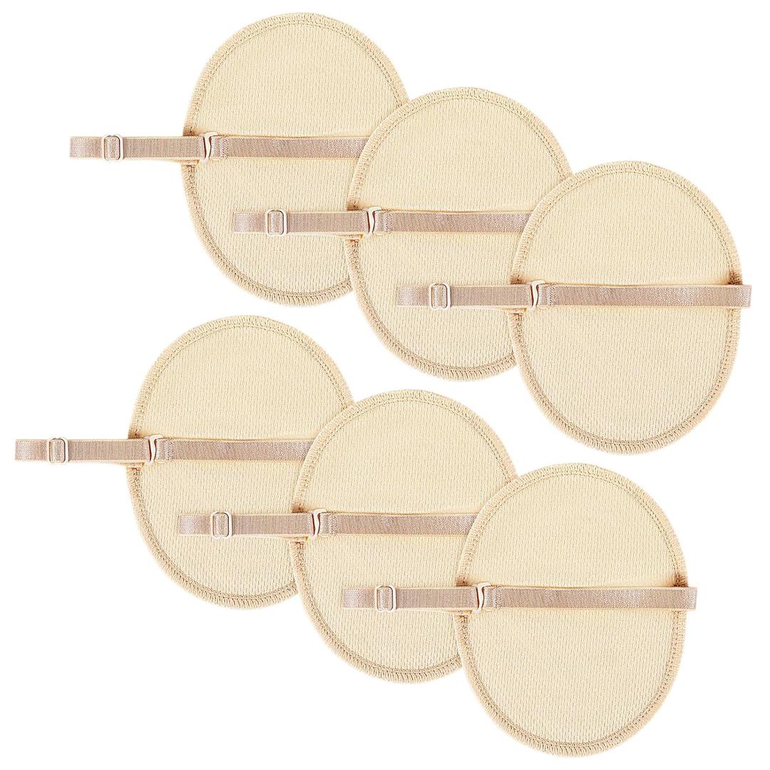 Grevosea 3 Pairs Underarm Sweat Pads, Reusable Sweat Pads for Under Arms Comfortable and Breathable Armpit Sweat Pads with Shoulder Strap for Women Men Workouts and Special