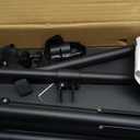 Projector Stand, 33LB Load Bearing & 22-55" Height Adjustable, for Projector/Laptop/DJ Gear, Outdoor/Office/Studio - Stable Base (Black)