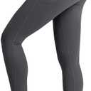 Butt Lifting Leggings with Pocket for Women 25" High Waisted Tummy Control Squat-Proof Compression Womens Leggings (Black, L)