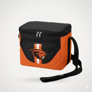 Heat sealed, leak-proof lining
Comfortable shoulder strap for easy carrying
Holds 24 cans plus ice
Additional front zipper pocket
Features sporty contrasting accents
Embroidered team logo
Includes an attached bottle opener
Dimensions: 12.25 x 8 x 12.