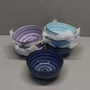 Selamica Ceramic 24 Oz Cereal Bowls Set, Deep Soup Bowls, 5.9 Inch Porcelain Kitchen Bowls for Pasta Salad Dessert Oatmeal Ramen, Microwave Dishwasher Safe, Set of 6, Gradient Blue