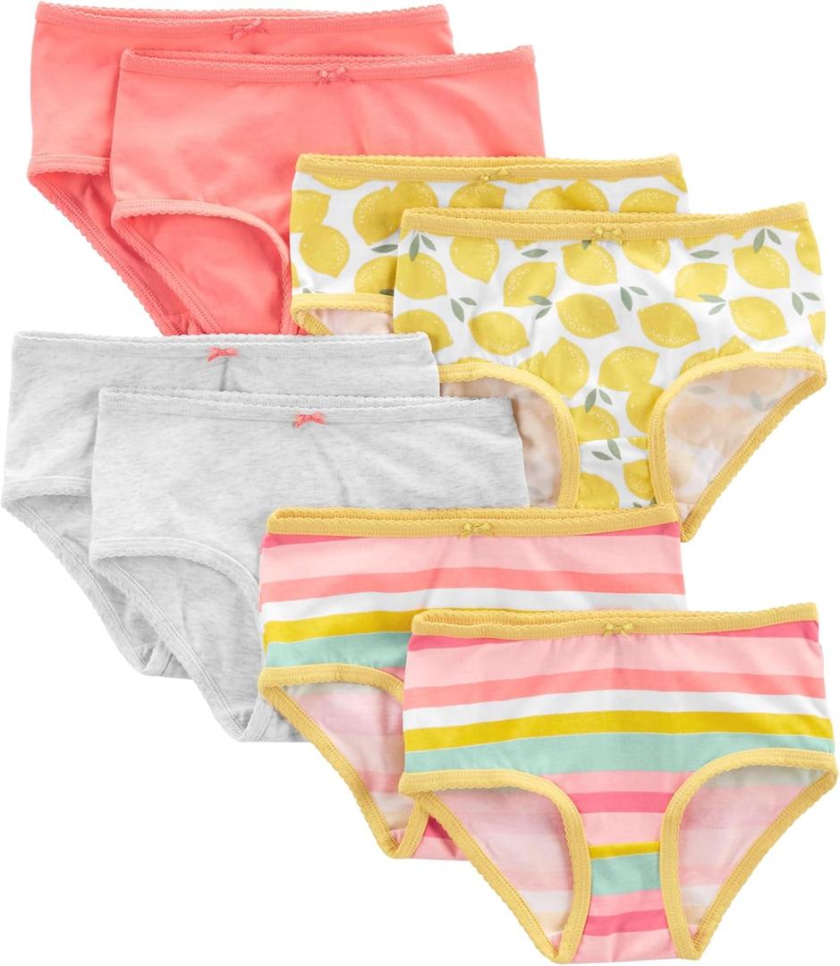 Simple Joys by Carter's girls 8-pack Underwear (Grey/Pink/Fruit/Stripe)