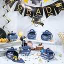 2 x COTOPHER 36 Pcs Graduation Cap Gift Boxes with Tassel, Class of 2026 Graduation Candy Boxes Centerpieces for Tables Party Decorations, Mini Treat Chocolate Box Graduate Favors Supplies