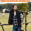 Honoson 2 Pcs Heated Vests for Men Women Adjustable Rechargeable Jackets with 3 Heating Levels for Winter Warm Outdoor (X-Large)