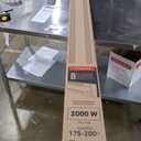 Stelpro Brava Electric Baseboard Heater  2000W / 240V (1500W / 208V)  96 L  5 7/8 H  Rounded Corners  Durable Steel Convection Heater for Spacious Rooms (AB82002W)  White